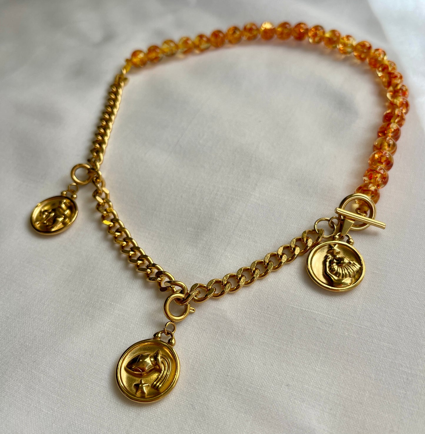 Collier Amber Personnalisé • AMBRE REHAUSSÉ